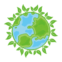 Domanski nature green earth plants Sticker