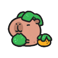 Bbq Capybara Sticker