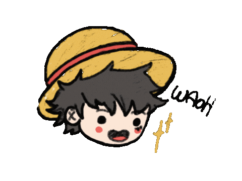 One Piece Wow Sticker