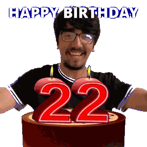 22Nd Birthday Sticker