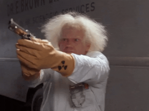 Uh Oh Gun GIF by Back to the Future Trilogy