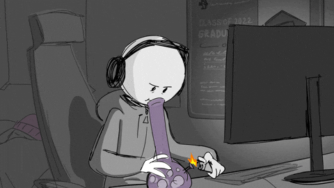 Blaze It All Nighter GIF by CC0 Studios