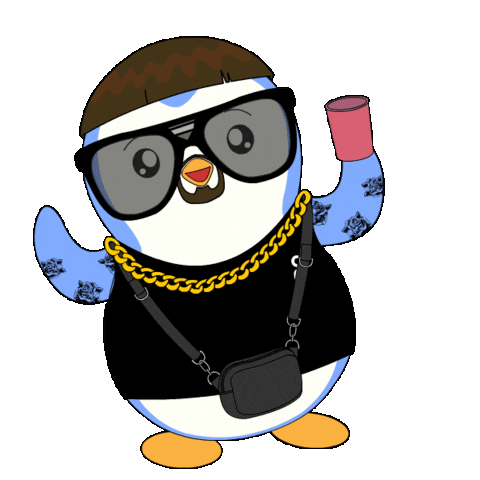 Celebrate Final Boss Sticker by Pudgy Penguins