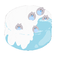 Illustration Winter Sticker