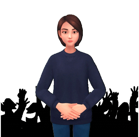 Sign Language Wow Sticker by eq4all