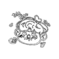 V Sticker