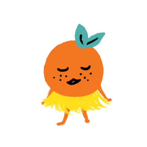 Dance Orange Sticker by alimacdoodle
