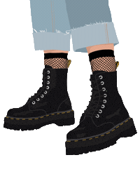 ashart trendy artsy docs drmartens Sticker