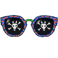 Eva_Sekeresova cool blue sunglasses glasses Sticker
