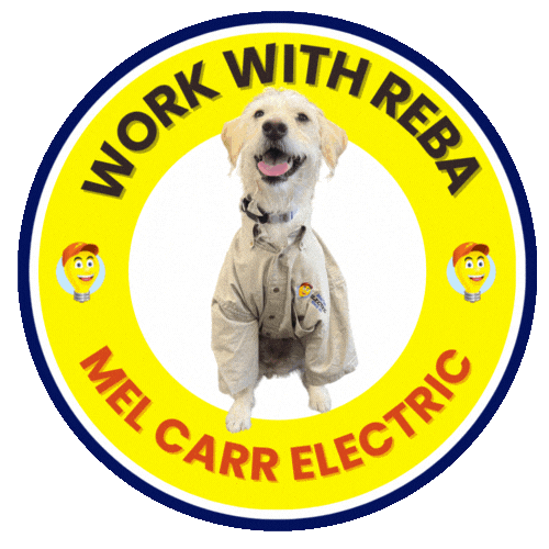 Dog Reba Sticker by Mel Carr Electric
