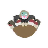 Bird Spring Sticker by Shimizukouen