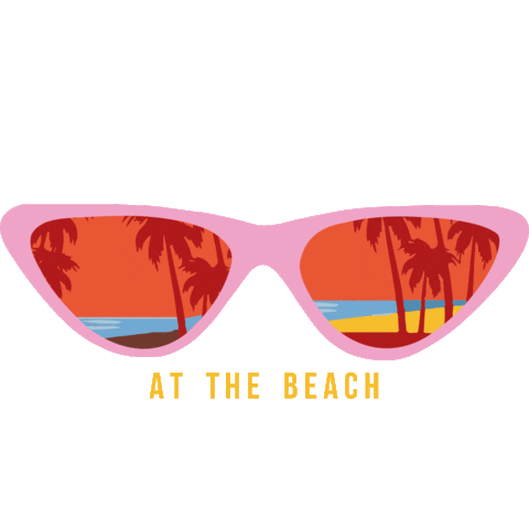 At The Beach Sticker by BLAKE SEVEN
