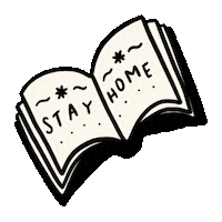 read night in Sticker by Stay Home Club