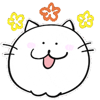 Cat 花 Sticker