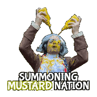 Mustard Condiment Sticker