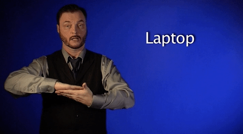 sign language laptop GIF by Sign with Robert