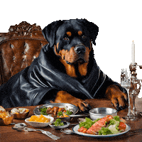 Rottweiler Sticker by Europeanpetpharmacy