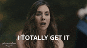 I Understand Alison Brie GIF by Amazon Prime Video