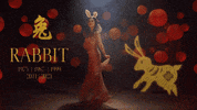 New Year Rabbit GIF by BuzzFeed