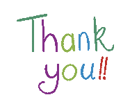 Rainbow Thank You Sticker by inHope Bristol