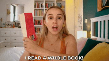 Book Reading GIF by HannahWitton