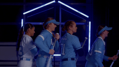 Hype Softball GIF by UNC Tar Heels