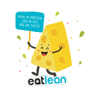 eatleancheese healthy cheese protein cheesy Sticker