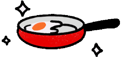 Breakfast Eggs Sticker by Hoff