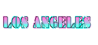 los angeles pink Sticker by AIRVOID