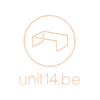 unit14 logo site unit14 unit14be Sticker