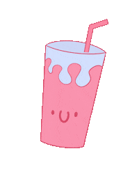 Happy Fruit Smoothie Sticker by Eye.ow.art