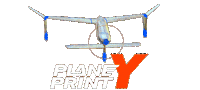 Y Rcplane Sticker by planeprint