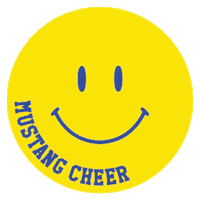 Happy Mustangs Sticker by Mustang Cheer