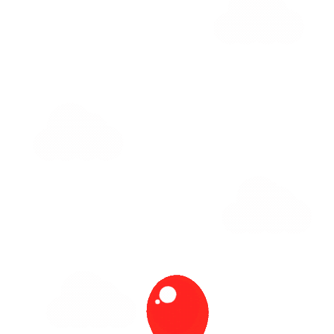 Red Balloon Halloween Sticker by Wheelzy