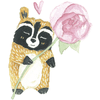 marusyaart art heart illustration love you Sticker