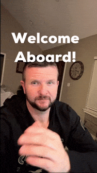 Welcome Aboard Lets Go GIF