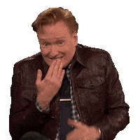 Conan Obrien Giggle Sticker by Team Coco