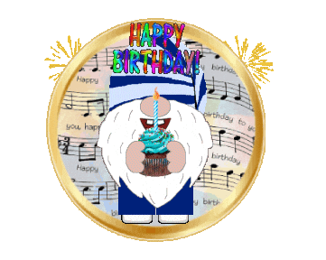 Happy Birthday Gnome Sticker