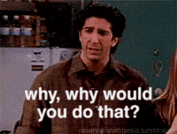 Sad Ross Geller GIF