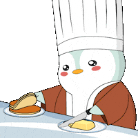 Hungry Pancake Day Sticker by Pudgy Penguins