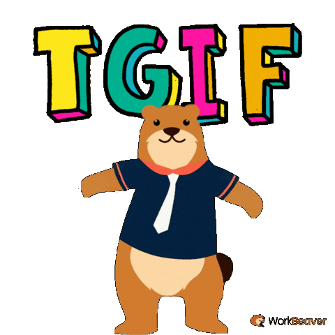 Its Friday Dancing Sticker by WorkBeaver