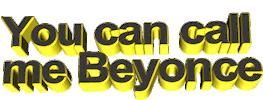 beyonce gold Sticker by AnimatedText