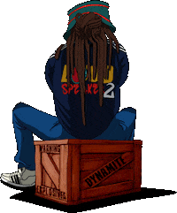 Ganja White Night Dj Sticker by Subcarbon