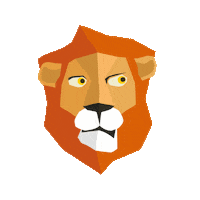 lion zoo Sticker