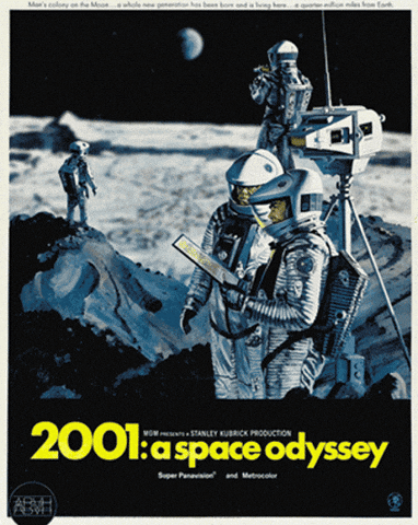 paullonden giphyupload moon pad 2001 a space odyssey GIF