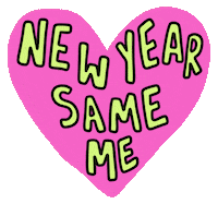 New Year Same Me Sticker by Poppy Deyes