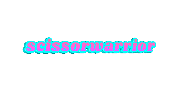 Scissorwarrior Sticker