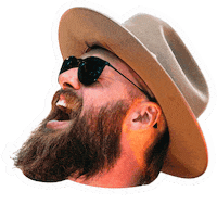 Happy Country Music Sticker by 604 Records / Light Organ Records