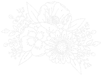 Fine Line Flower Sticker