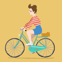 Girl Bicycling GIF by Esen Demirci